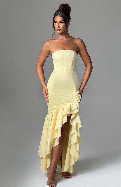 Angelina Maxi Dress Lemon