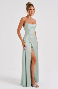 Bethany Maxi Dress - Sage - Cinderella