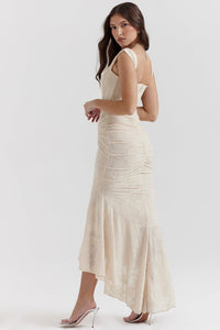 Celine Maxi Dress - Cream - Cinderella