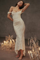 Celine Maxi Dress - Cream - Cinderella