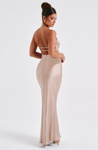 Dahlia Maxi Dress - Champagne - Cinderella