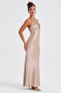 Dahlia Maxi Dress - Champagne - Cinderella