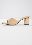 Daisy Mule Heel - Beige - Cinderella