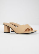 Daisy Mule Heel - Beige - Cinderella