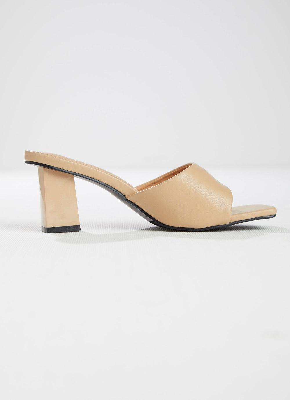 Daisy Mule Heel - Beige - Cinderella