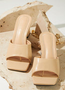 Daisy Mule Heel - Beige - Cinderella