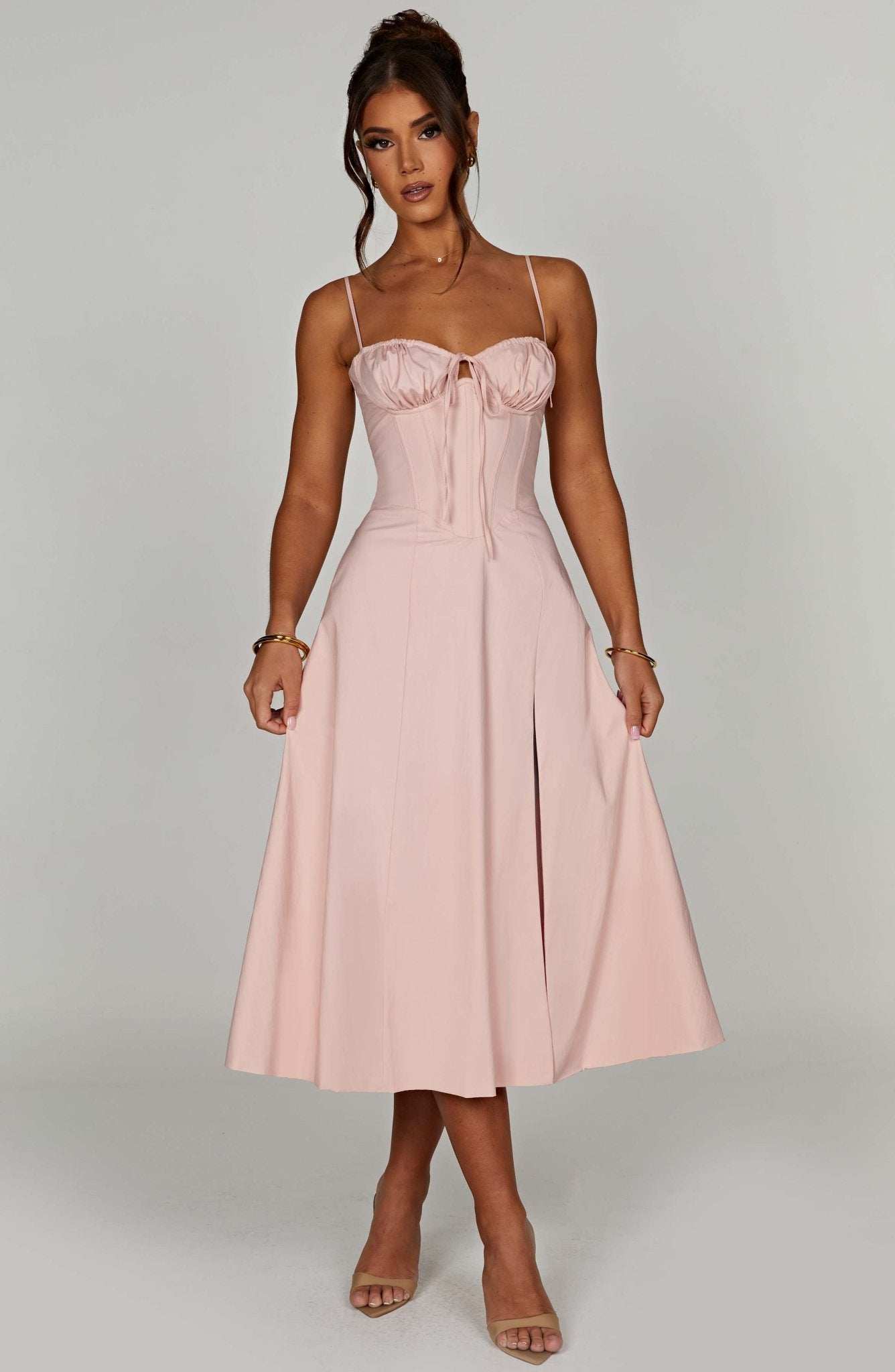 Delilah Midi Dress - Blush - Cinderella