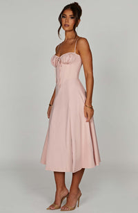 Delilah Midi Dress - Blush - Cinderella