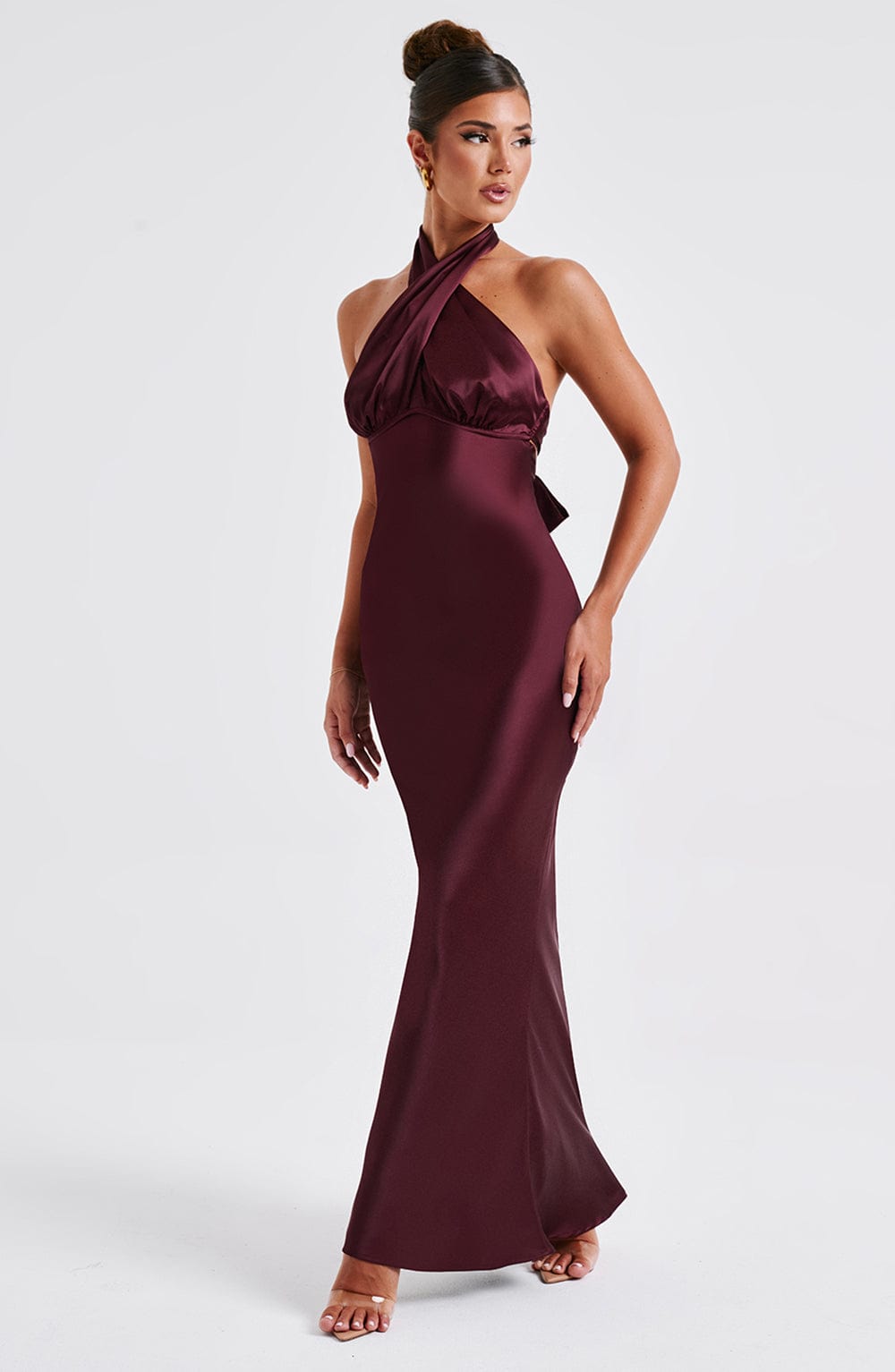 Diana Maxi Dress - Burgundy - Cinderella