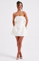 Elenora Mini Dress - Ivory - Cinderella