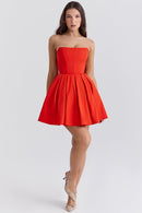 Evelina Mini Dress - Red - Cinderella