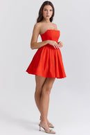 Evelina Mini Dress - Red - Cinderella