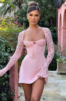 Jacinta Mini Dress - Blush -Pink Mini Dress