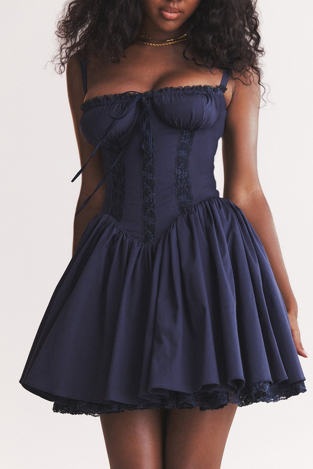 Jasmine Mini Dress - Navy Blue - Cinderella