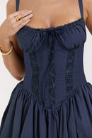 Jasmine Mini Dress - Navy Blue - Cinderella