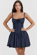 Jasmine Mini Dress - Navy Blue - Cinderella