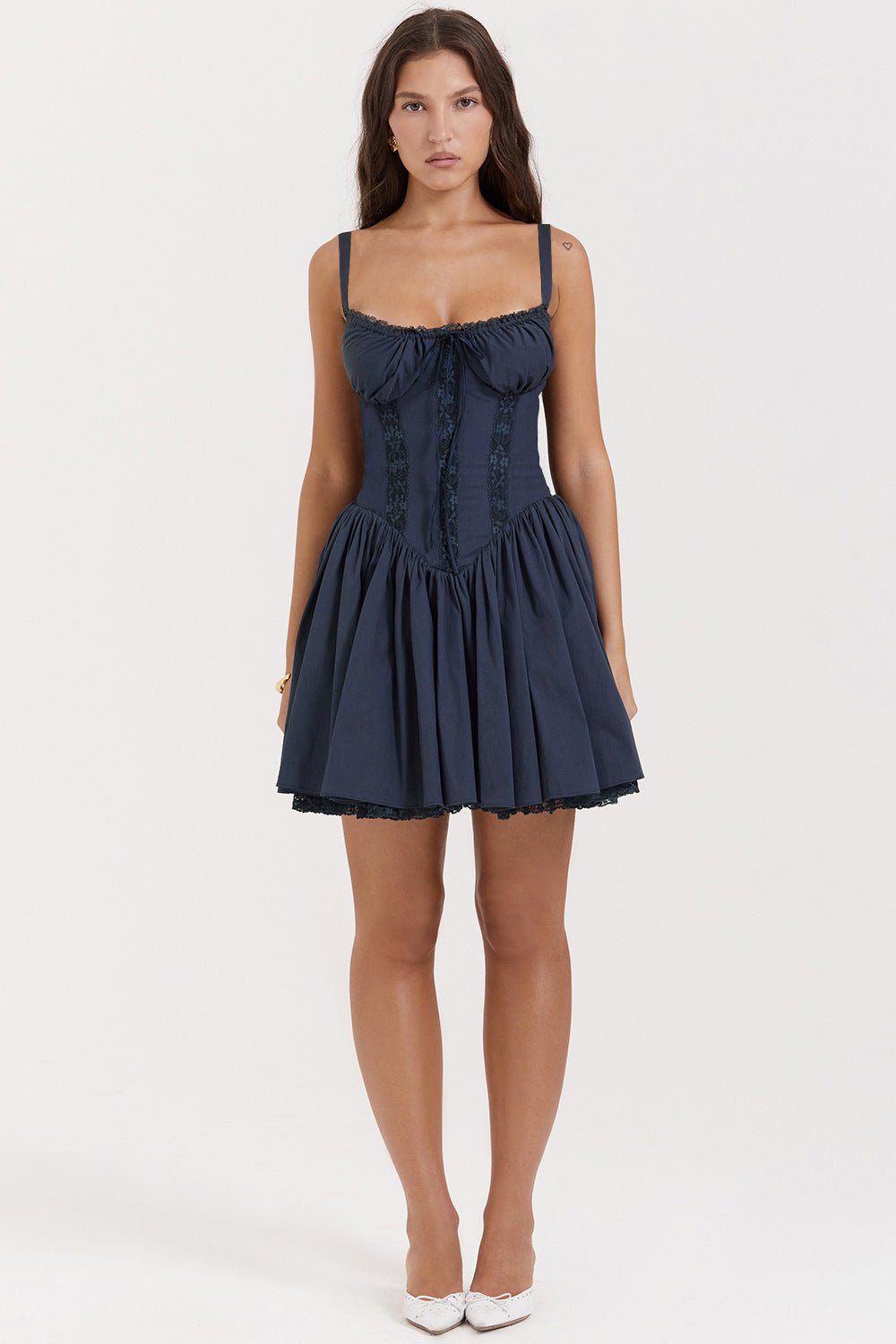 Jasmine Mini Dress - Navy Blue - Cinderella