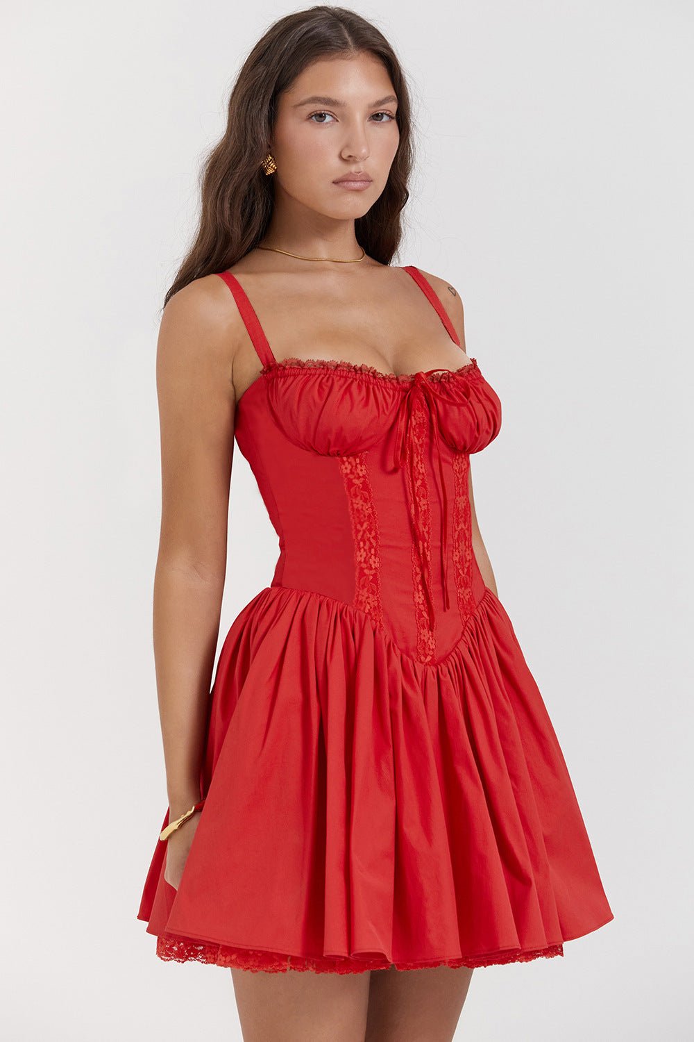 Jasmine Mini Dress - Red - Cinderella