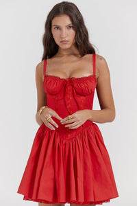 Jasmine Mini Dress - Red - Cinderella