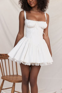 Jasmine Mini Dress - White - Cinderella