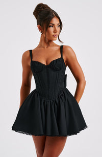 Josie Mini Dress - Black - Cinderella