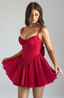 Josie Mini Dress - Red - Cinderella