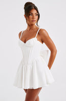 Josie Mini Dress - White - Cinderella