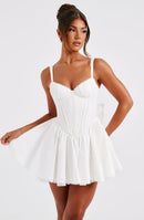 Josie Mini Dress - White - Cinderella