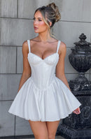 Josie Mini Dress - White - Cinderella