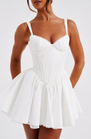 Josie Mini Dress - White - Cinderella