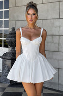 Josie Mini Dress - White - Cinderella