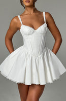 Josie Mini Dress - White - Cinderella