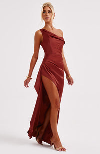 Juliette Maxi Dress - Rust - Cinderella