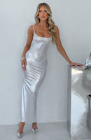 Kyrali Maxi Dress - Silver - Cinderella