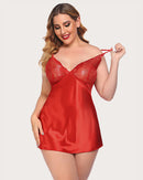 Lace V Neck Satin Nightwear - Cinderella