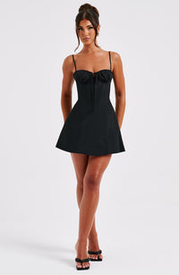 Lacey Mini Dress - Black - Cinderella