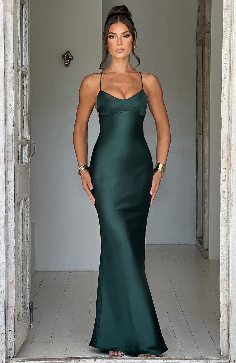 Layla Maxi Dress - Emerald - Cinderella