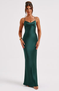 Layla Maxi Dress - Emerald - Cinderella