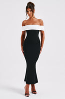 Lexi Midi Dress - Black/White - Cinderella