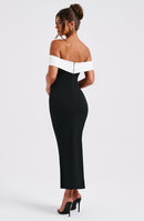 Lexi Midi Dress - Black/White - Cinderella