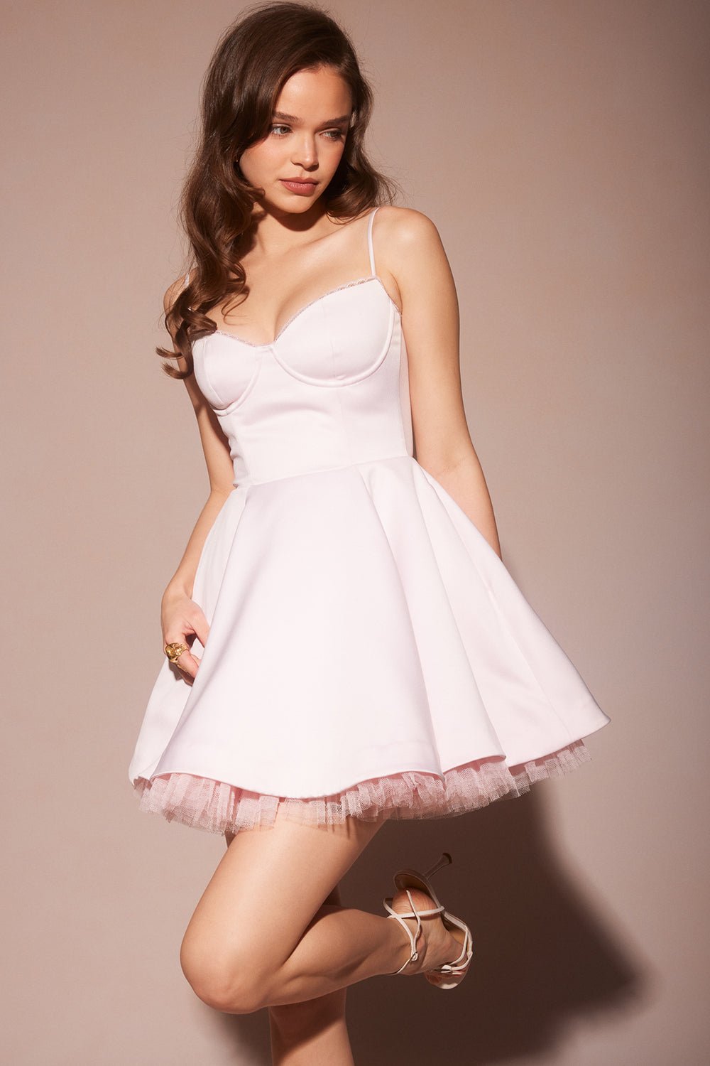 Madeline Ballerina Mini Dress - Pink