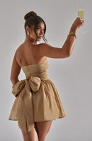 Melinda Mini Dress - Gold Sparkle - Cinderella