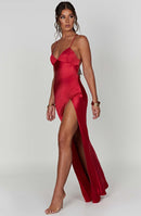 Ruby Radiance Maxi Dress-Red - Cinderella