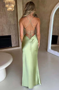 Ruby Radiance Maxi Dress - Sage - Cinderella