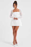 Sadie Mini Dress - Ivory - Cinderella