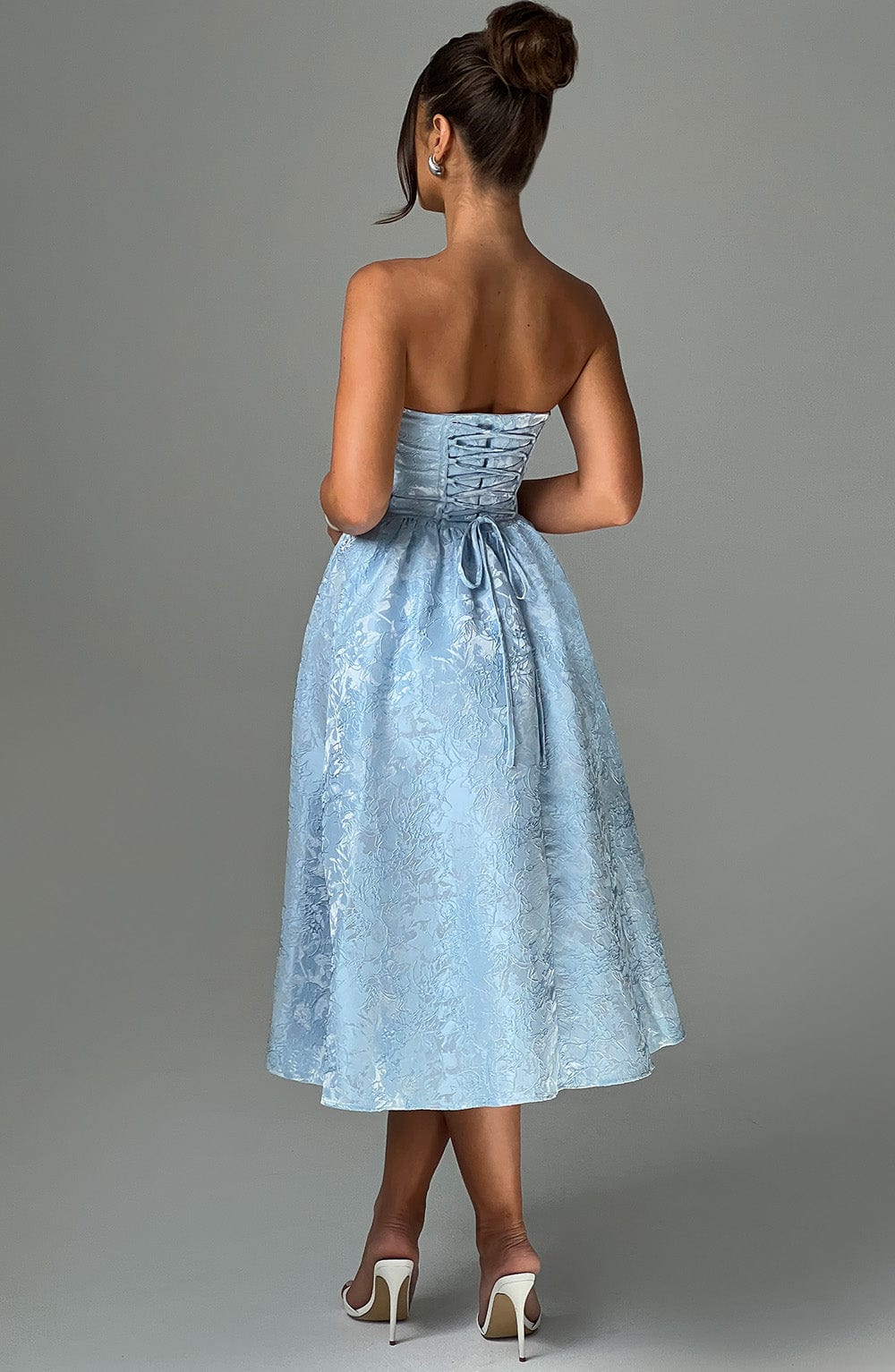 Sienna Midi Dress- Blue - Cinderella