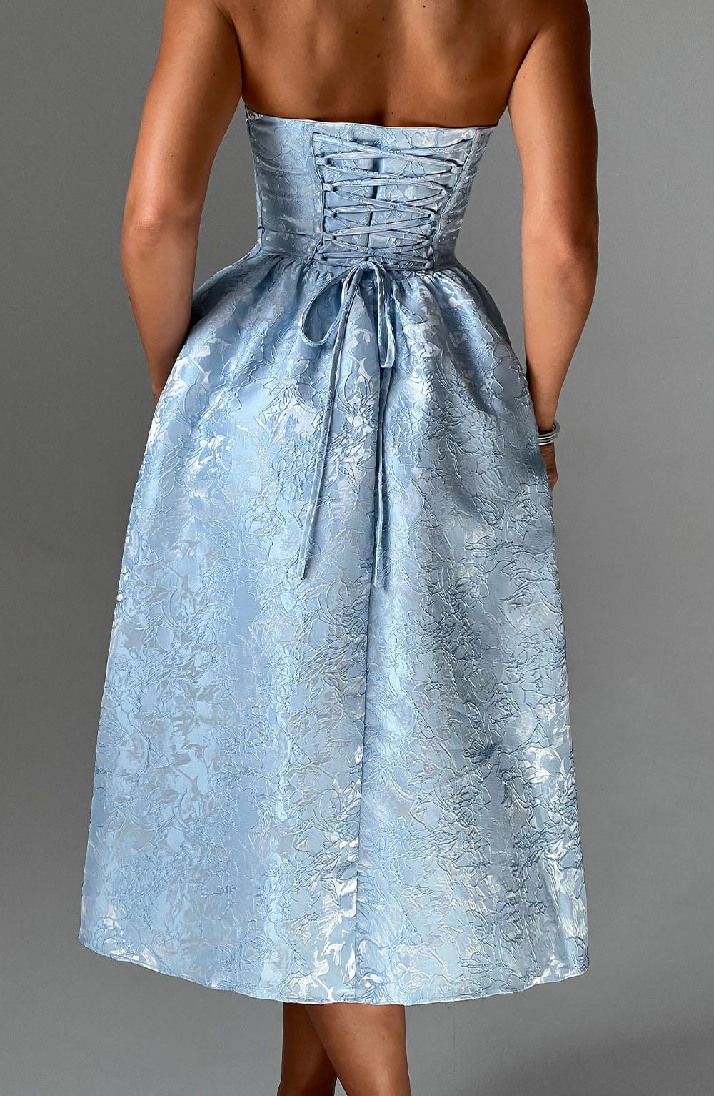 Sienna Midi Dress- Blue