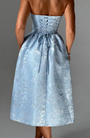 Sienna Midi Dress- Blue - Cinderella