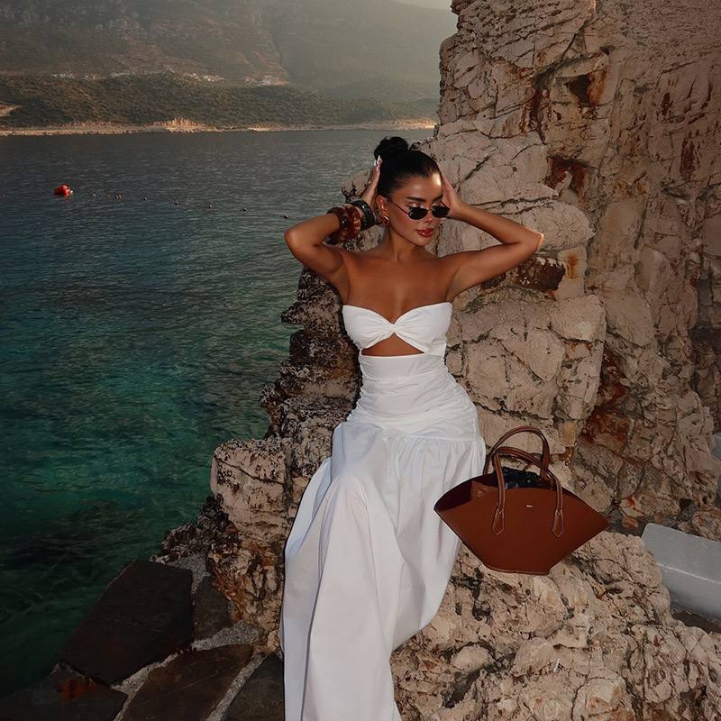 Solflare Strapless Cut - Out Maxi Dress - Cinderella