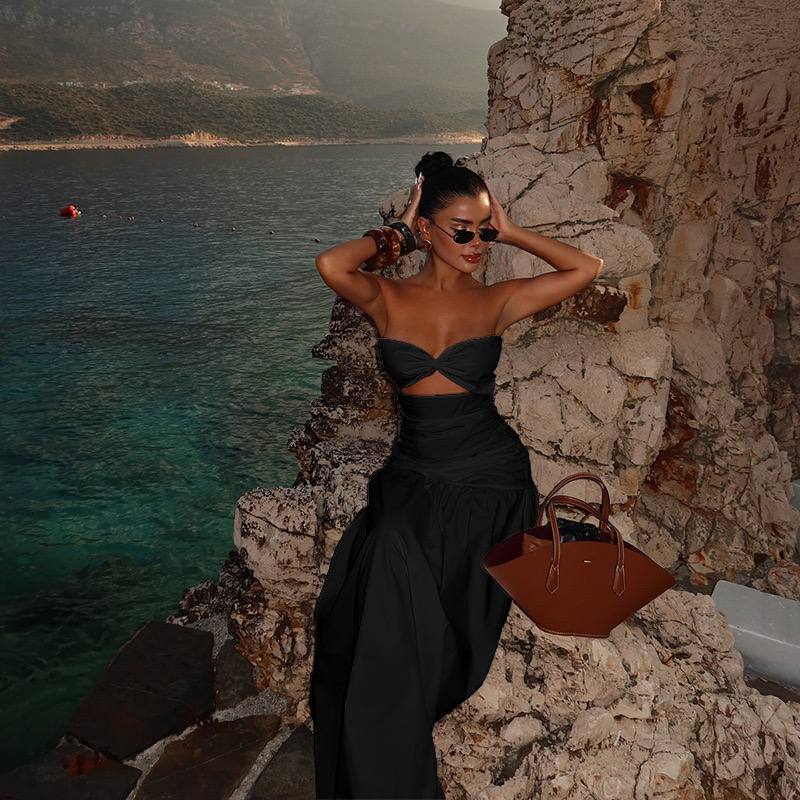Solflare Strapless Cut - Out Maxi Dress - Cinderella